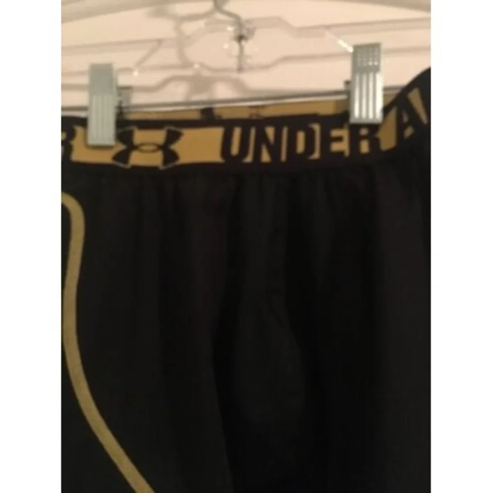 1 Pc Under Armour Youth Boys Black Boxer Brief Compression Fitted Shorts Size L